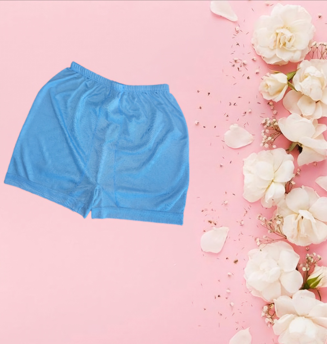 شورت پادار مردانه پلی استر پنبه به رنگ آبی در سایز XL  یا  ۶۰